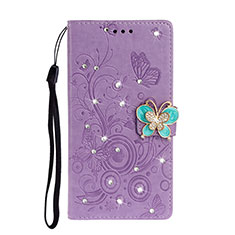 Coque Portefeuille Livre Cuir Etui Clapet T10 pour Huawei P40 Pro Violet