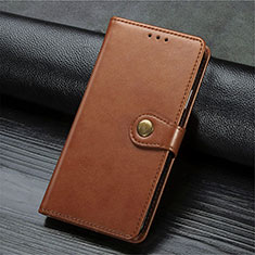 Coque Portefeuille Livre Cuir Etui Clapet T10 pour Oppo Reno3 Marron