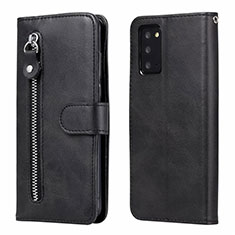 Coque Portefeuille Livre Cuir Etui Clapet T10 pour Samsung Galaxy Note 20 5G Noir