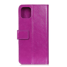 Coque Portefeuille Livre Cuir Etui Clapet T10 pour Xiaomi Mi 11 Lite 4G Violet