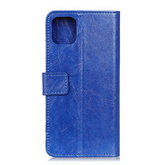 Coque Portefeuille Livre Cuir Etui Clapet T10 pour Xiaomi Mi 11 Lite 5G NE Bleu