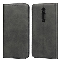 Coque Portefeuille Livre Cuir Etui Clapet T10 pour Xiaomi Mi 9T Pro Noir