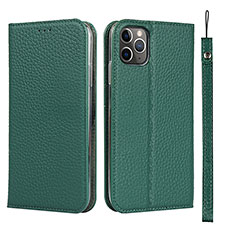 Coque Portefeuille Livre Cuir Etui Clapet T11 pour Apple iPhone 11 Pro Vert