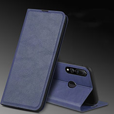 Coque Portefeuille Livre Cuir Etui Clapet T11 pour Huawei Honor 10i Bleu