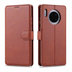 Coque Portefeuille Livre Cuir Etui Clapet T11 pour Huawei Mate 30 5G Marron