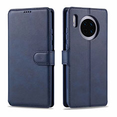 Coque Portefeuille Livre Cuir Etui Clapet T11 pour Huawei Mate 30 Pro 5G Bleu