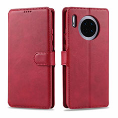 Coque Portefeuille Livre Cuir Etui Clapet T11 pour Huawei Mate 30 Pro 5G Rouge