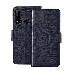 Coque Portefeuille Livre Cuir Etui Clapet T11 pour Huawei Nova 5i Bleu