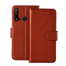 Coque Portefeuille Livre Cuir Etui Clapet T11 pour Huawei Nova 5i Marron