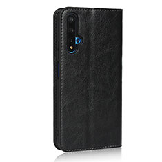 Coque Portefeuille Livre Cuir Etui Clapet T11 pour Huawei Nova 5T Noir