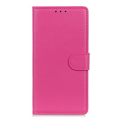 Coque Portefeuille Livre Cuir Etui Clapet T11 pour Huawei P Smart (2020) Rose Rouge