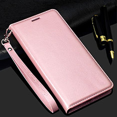 Coque Portefeuille Livre Cuir Etui Clapet T11 pour Samsung Galaxy Note 20 Ultra 5G Or Rose