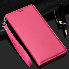 Coque Portefeuille Livre Cuir Etui Clapet T11 pour Samsung Galaxy Note 20 Ultra 5G Rose Rouge