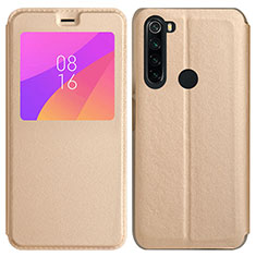 Coque Portefeuille Livre Cuir Etui Clapet T11 pour Xiaomi Redmi Note 8 (2021) Or