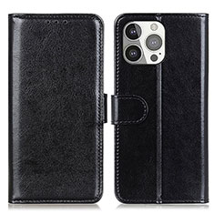 Coque Portefeuille Livre Cuir Etui Clapet T12 pour Apple iPhone 13 Pro Noir