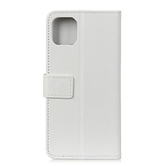 Coque Portefeuille Livre Cuir Etui Clapet T12 pour Xiaomi Mi 11 5G Blanc