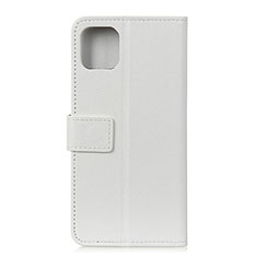 Coque Portefeuille Livre Cuir Etui Clapet T12 pour Xiaomi Mi 11 Lite 4G Blanc