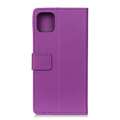 Coque Portefeuille Livre Cuir Etui Clapet T12 pour Xiaomi Mi 11 Lite 4G Violet