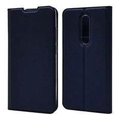 Coque Portefeuille Livre Cuir Etui Clapet T12 pour Xiaomi Mi 9T Pro Bleu