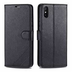 Coque Portefeuille Livre Cuir Etui Clapet T12 pour Xiaomi Redmi 9A Noir