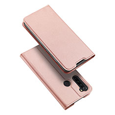 Coque Portefeuille Livre Cuir Etui Clapet T12 pour Xiaomi Redmi Note 8 (2021) Or Rose