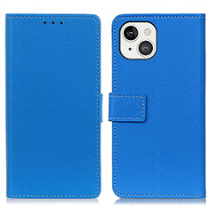 Coque Portefeuille Livre Cuir Etui Clapet T14 pour Apple iPhone 13 Bleu