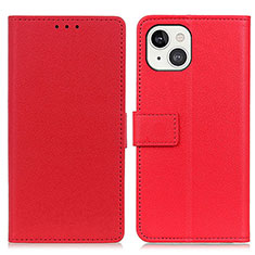 Coque Portefeuille Livre Cuir Etui Clapet T14 pour Apple iPhone 13 Mini Rouge