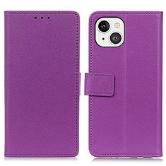 Coque Portefeuille Livre Cuir Etui Clapet T14 pour Apple iPhone 13 Violet