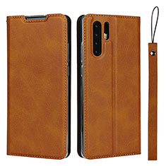 Coque Portefeuille Livre Cuir Etui Clapet T14 pour Huawei P30 Pro New Edition Orange