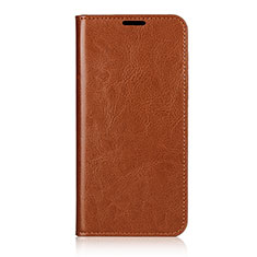 Coque Portefeuille Livre Cuir Etui Clapet T14 pour Huawei P40 Pro Orange