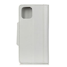 Coque Portefeuille Livre Cuir Etui Clapet T14 pour Xiaomi Mi 11 Lite 5G NE Blanc