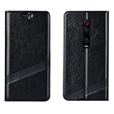 Coque Portefeuille Livre Cuir Etui Clapet T14 pour Xiaomi Mi 9T Noir