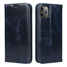 Coque Portefeuille Livre Cuir Etui Clapet T15 pour Apple iPhone 11 Pro Max Bleu