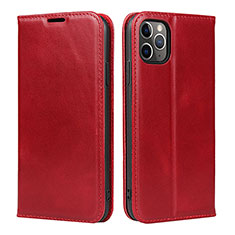 Coque Portefeuille Livre Cuir Etui Clapet T15 pour Apple iPhone 11 Pro Max Rouge