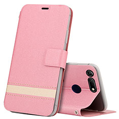 Coque Portefeuille Livre Cuir Etui Clapet T15 pour Huawei Honor V20 Or Rose