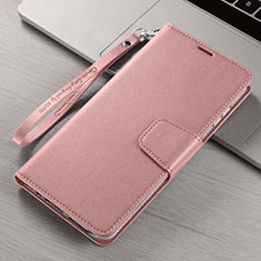 Coque Portefeuille Livre Cuir Etui Clapet T15 pour Xiaomi Mi Note 10 Or Rose