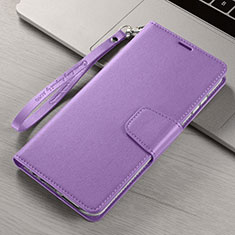 Coque Portefeuille Livre Cuir Etui Clapet T15 pour Xiaomi Mi Note 10 Violet