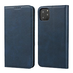 Coque Portefeuille Livre Cuir Etui Clapet T16 pour Apple iPhone 11 Pro Max Bleu