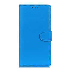 Coque Portefeuille Livre Cuir Etui Clapet T16 pour Samsung Galaxy Note 20 Ultra 5G Bleu Ciel