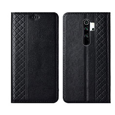 Coque Portefeuille Livre Cuir Etui Clapet T16 pour Xiaomi Redmi Note 8 Pro Noir
