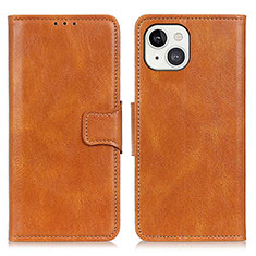 Coque Portefeuille Livre Cuir Etui Clapet T17 pour Apple iPhone 15 Marron