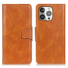 Coque Portefeuille Livre Cuir Etui Clapet T17 pour Apple iPhone 15 Pro Max Marron