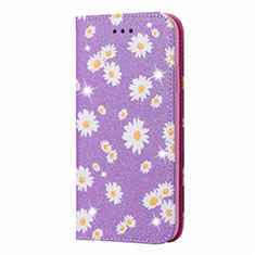 Coque Portefeuille Livre Cuir Etui Clapet T17 pour Huawei Nova Lite 3 Plus Violet Clair