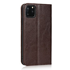 Coque Portefeuille Livre Cuir Etui Clapet T18 pour Apple iPhone 11 Pro Max Marron