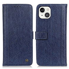 Coque Portefeuille Livre Cuir Etui Clapet T18 pour Apple iPhone 13 Mini Bleu