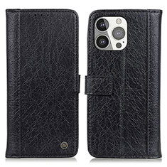 Coque Portefeuille Livre Cuir Etui Clapet T18 pour Apple iPhone 13 Pro Max Noir