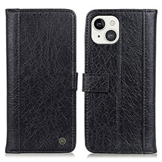 Coque Portefeuille Livre Cuir Etui Clapet T18 pour Apple iPhone 14 Noir