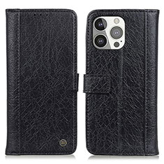 Coque Portefeuille Livre Cuir Etui Clapet T18 pour Apple iPhone 14 Pro Max Noir