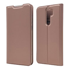 Coque Portefeuille Livre Cuir Etui Clapet T18 pour Xiaomi Redmi Note 8 Pro Or Rose