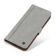 Coque Portefeuille Livre Cuir Etui Clapet T19 pour Apple iPhone 13 Pro Gris